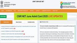 CSIR NET June 2025 Admit Card (RELEASED ...