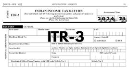 Income Tax Update, ITR-3 Form Released ...