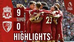 HIGHLIGHTS: Liverpool 9-0 Bournemouth ...