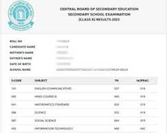 CBSE 10th Result 2025 Out, Check CBSE ...