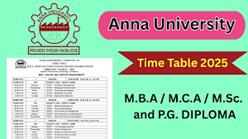 Anna University Time Table 2025 ...