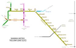 Yellow Line Metro Bangalore: Map ...