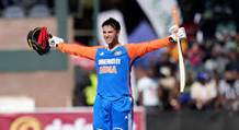 maiden T20I hundred against Zimbabwe